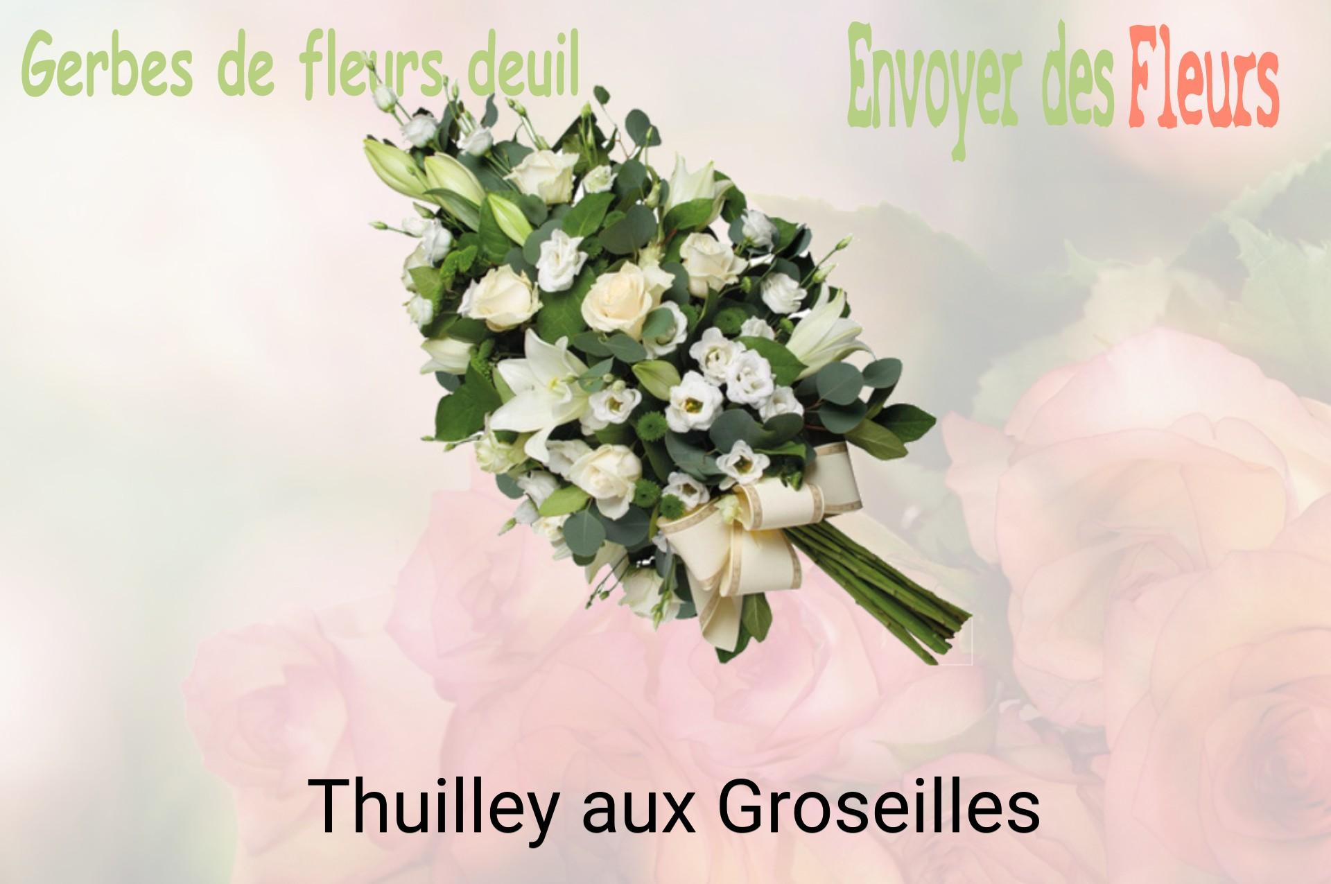 Gerbe de fleurs de deuil livrée à Thuilley-aux-Groseilles